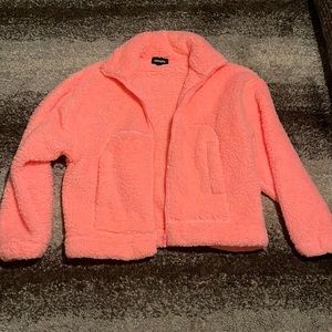 Zenana hot pink Sherpa jacket